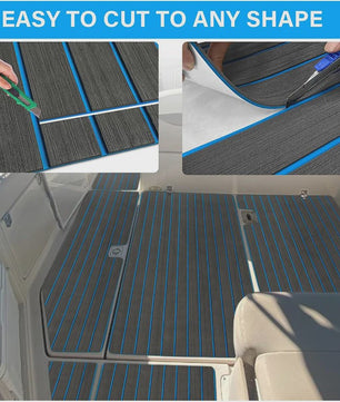 Waterdichte Eva Foam Teak Bootvloer - 2400x450mm - Antislip Jacht Dekmat