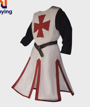 Middeleeuwse Kruisvaarder Tuniek met Riem - Renaissance & Cosplay Kostuum