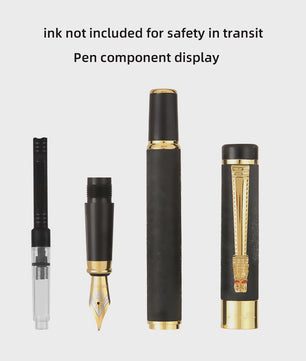 Luxe Metalen Vulpen met Iridium Punt (0.5mm) - Stijlvol Schrijven voor Kantoor en School