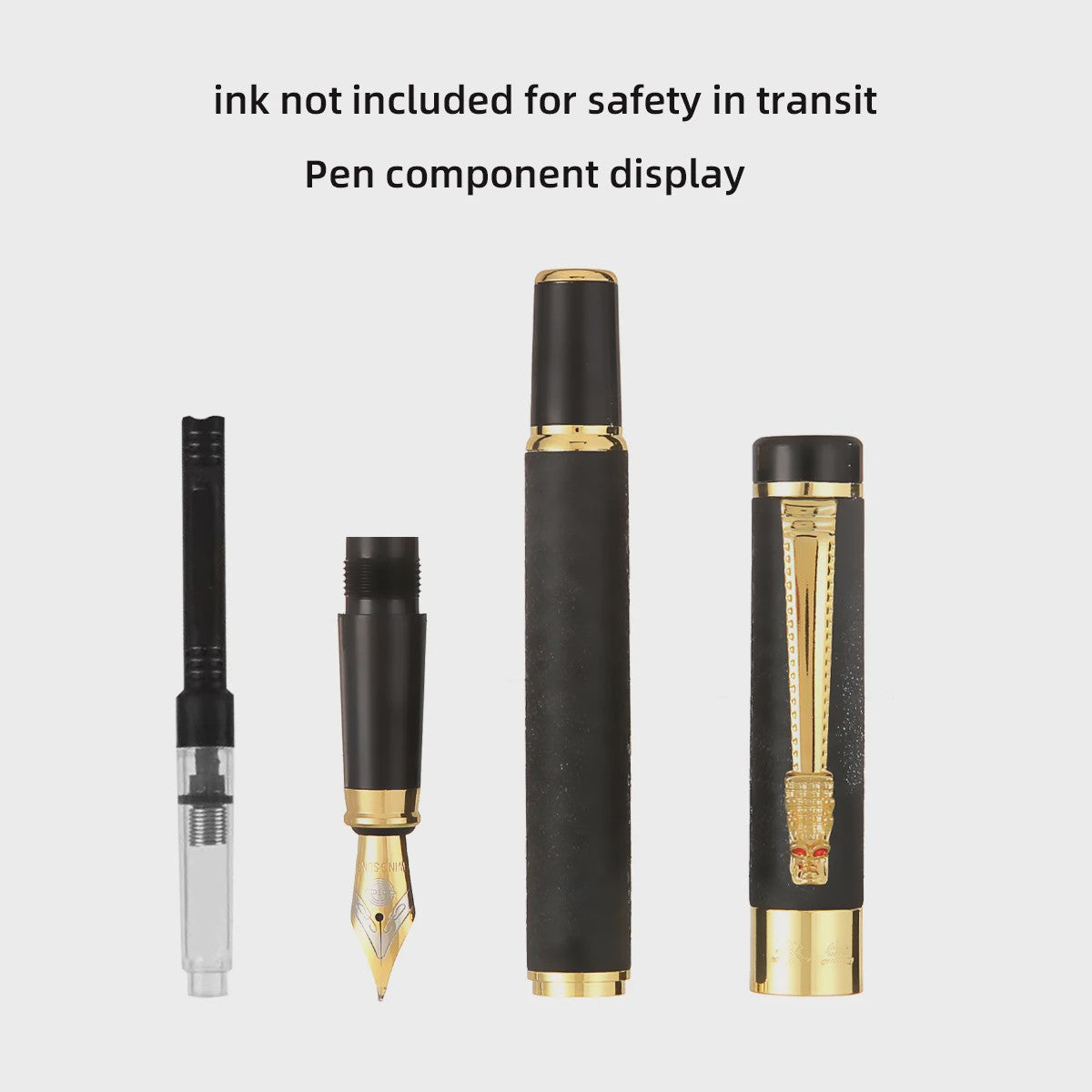 Luxe Metalen Vulpen met Iridium Punt (0.5mm) - Stijlvol Schrijven voor Kantoor en School