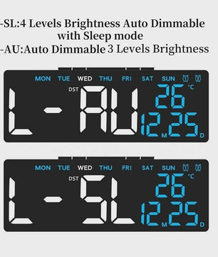 Moderne LED Digitale Wekker met USB, Temperatuur, Datum & Dual Alarm - Automatisch Dimbaar