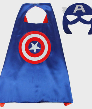 Superheld Cape en Masker Set - Kinderen Cosplay Verkleedkostuum