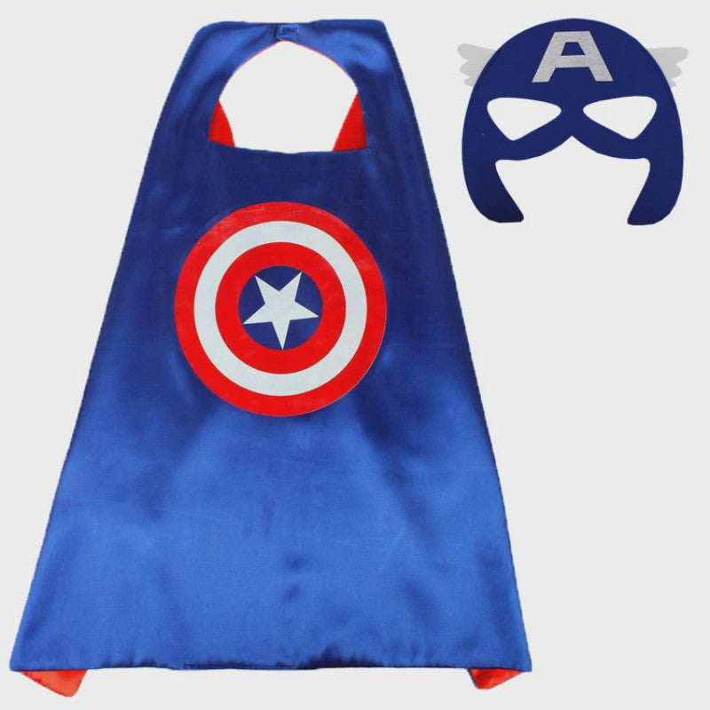 Superheld Cape en Masker Set - Kinderen Cosplay Verkleedkostuum