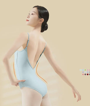 Dans Leotard Dames met Verstelbare Bandjes - Ballet & Gymnastiek Bodysuit