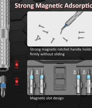 66-in-1 Precisie Magnetische Ratelschroevendraaierset met T-handvat