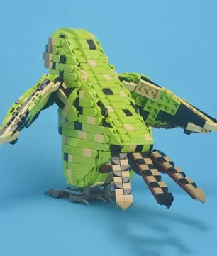 Bouwset Kakapo Papegaai en Vogel - Decoratieve Bouwstenen voor Kinderen en Fans