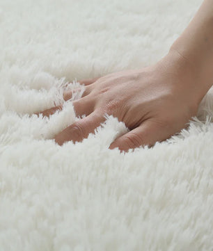 Luxe Witte Pluizige Vloerkleed - Zacht & Antislip voor Woonkamer & Slaapkamer