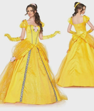 Belle Prinsessenjurk Geel Dames - Sprookjeskostuum voor Feest & Carnaval