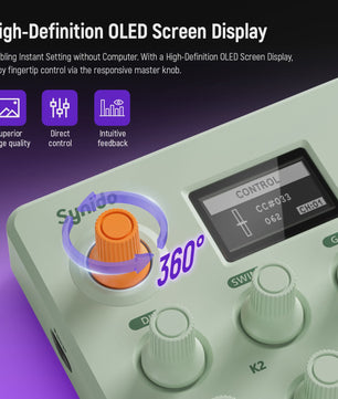 Synido TempoPAD C16: Draadloze MIDI Pad Controller met 16 RGB Beat Pads & Sequencer