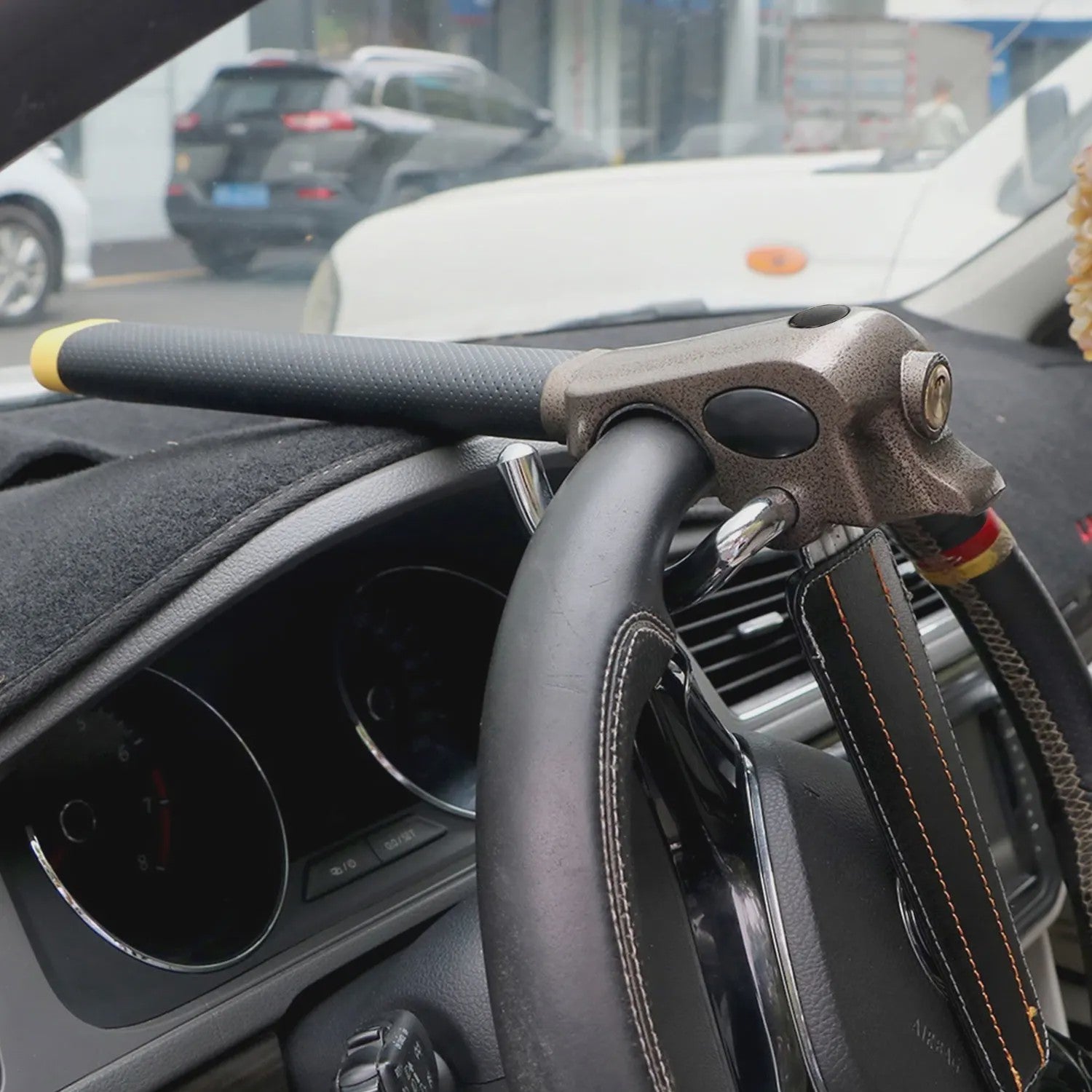 Universeel Aluminium Anti-diefstal Stuurwielslot met Airbag Baffle
