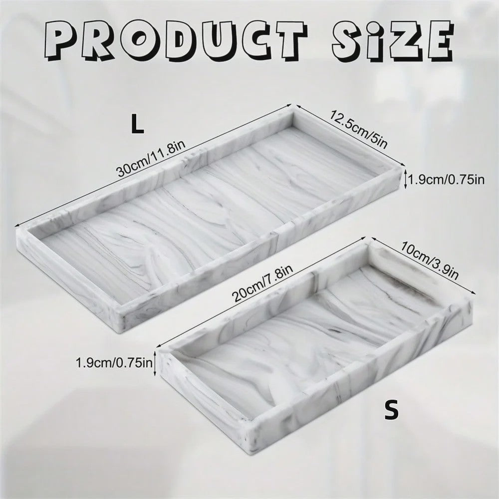 Zachte Siliconen Dienblad Organizer voor Badkamer & Make-up Tafel - Sieraden & Toiletartikelen