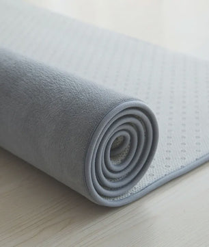 Zacht Coral Fleece Vloerkleed Grijs - Comfortabel voor Woonkamer, Slaapkamer & Kinderkamer