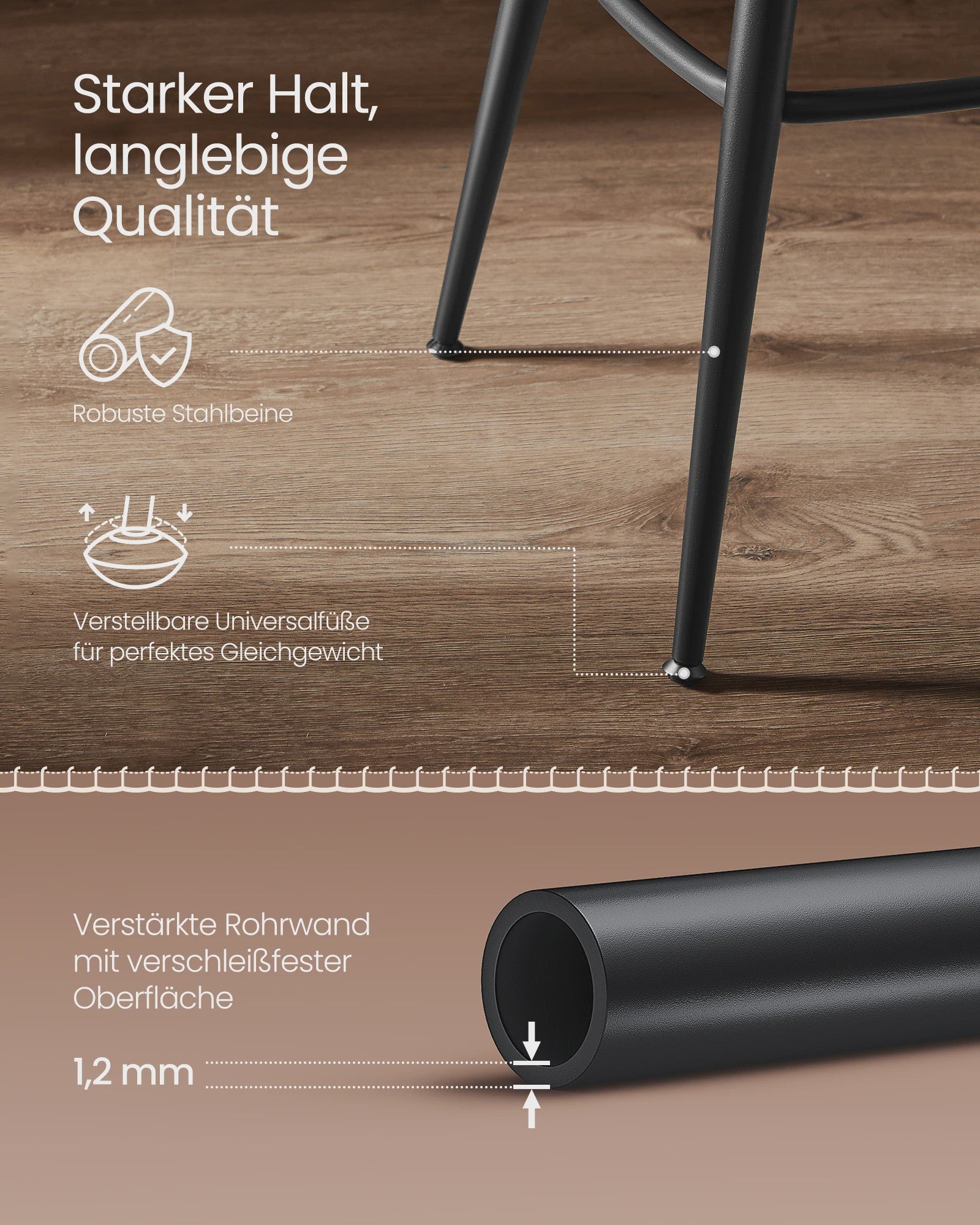 Set van 2 Bruine Barstoelen met Rugleuning en Draaibare Zitting - Kunstleer