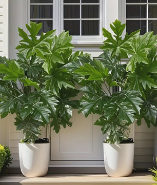 Kunstplant Papayablad - 65cm Kunstmatige Jungle Palmboom voor Huis, Tuin & Feestdecoratie