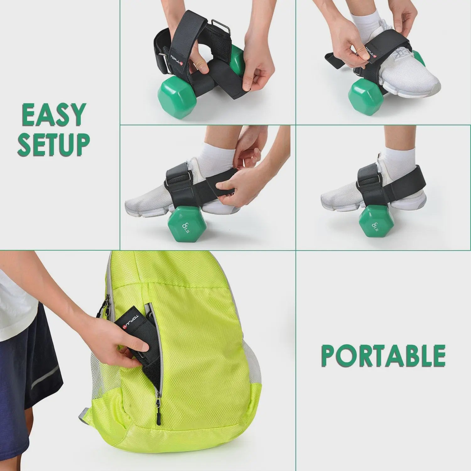 Verstelbare Enkelband voor Dumbbell Training - Versterk Benen, kuiten en scheenbenen