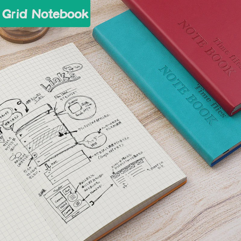 A5 Grid Notebook - 264 Pagina's, Ruimte voor Notities, Agenda & Schetsen