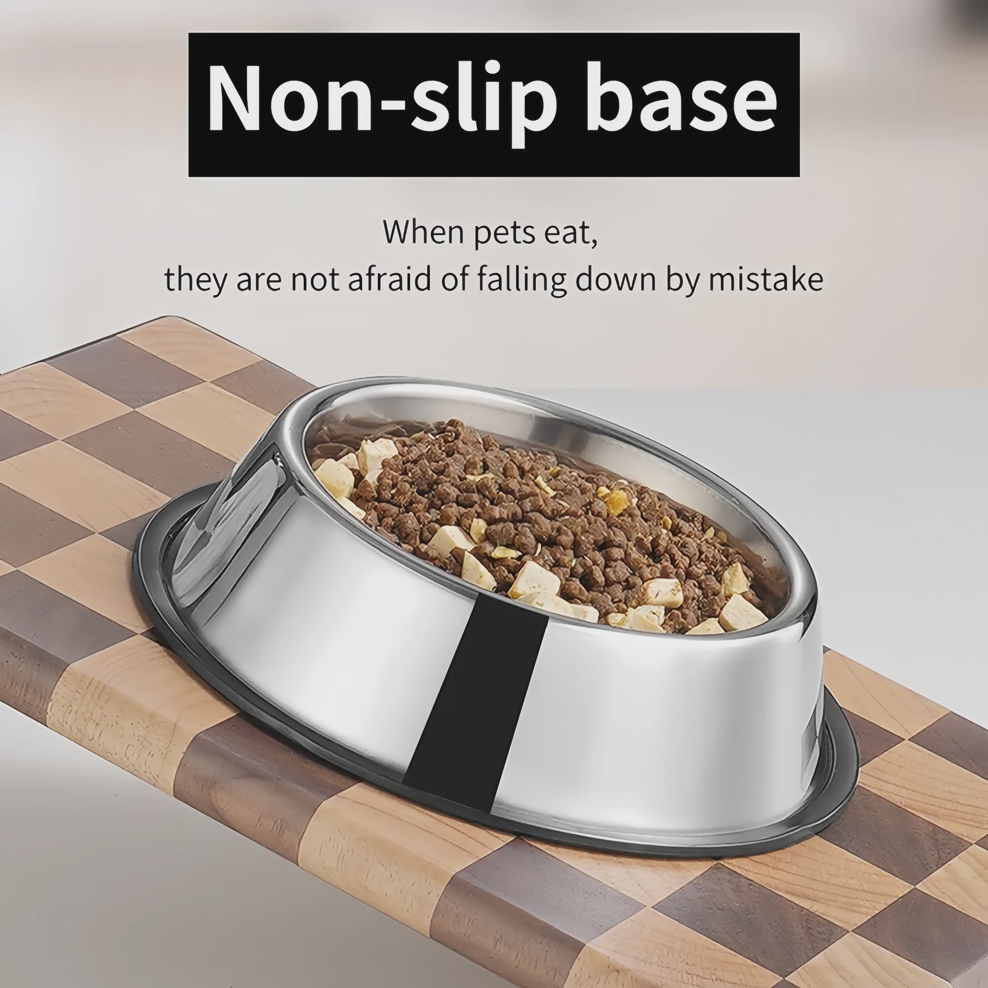 RVS Voerbak voor Hond en Kat - Duurzaam, Anti-slip & Makkelijk Schoon te Maken - 6 Maten