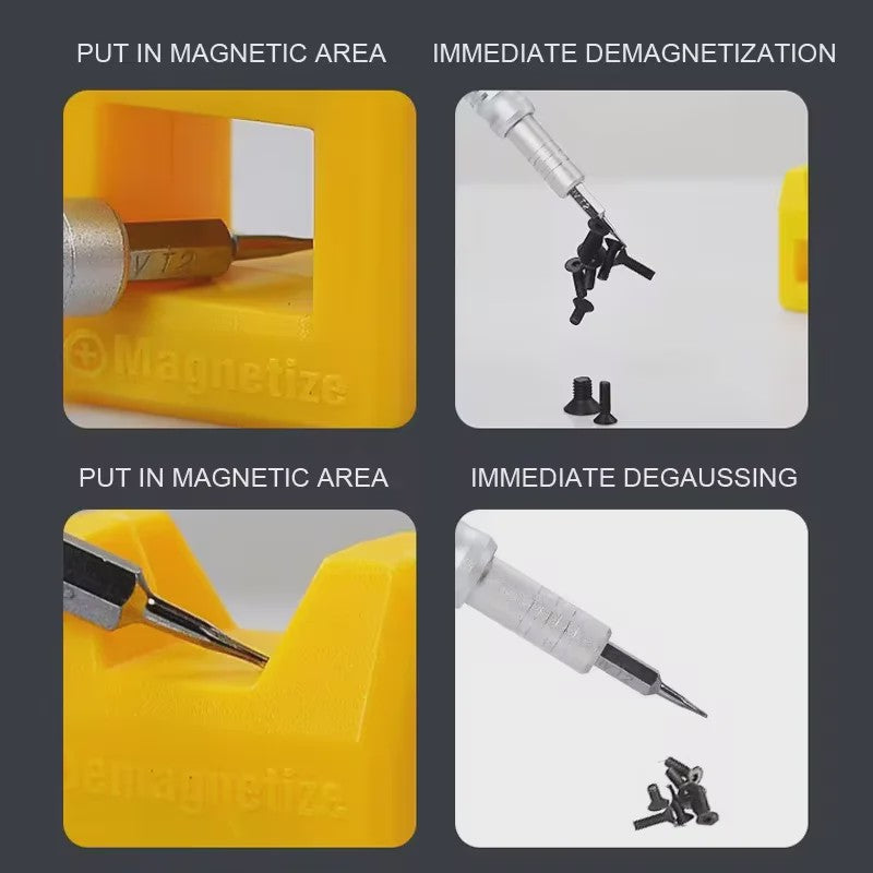 Mini Magnetizer & Demagnetizer Tool voor Schroevendraaiers en Bits