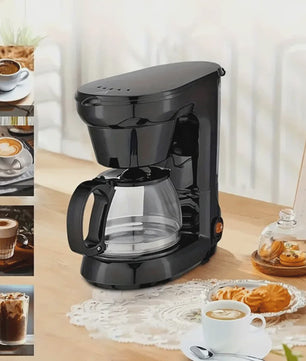Compacte Koffiezetter 750ml (4-6 kopjes) met Uitneembare Trechter & Papierloos Filter - Ideaal voor Thuis, Kantoor & Reis