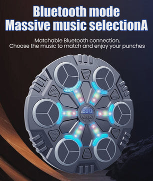 Interactieve Bluetooth Bokszak Muur Target met Muziek Sync & LED Teller - Home Gym Reactietrainer
