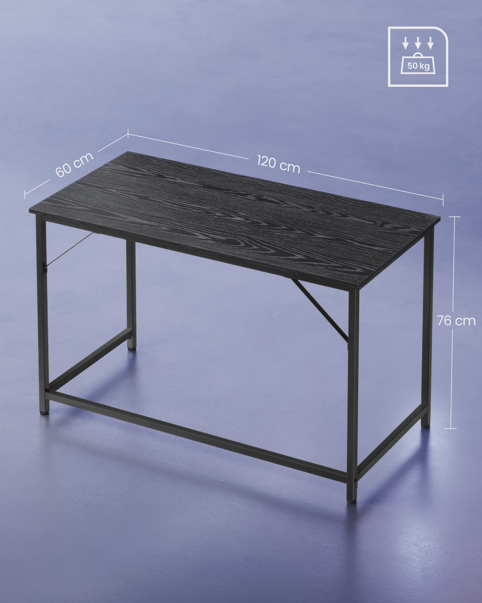 Industrieel Bureau 60x120 cm - Stijlvolle Computer- en Studiotafel voor Kantoor & Slaapkamer