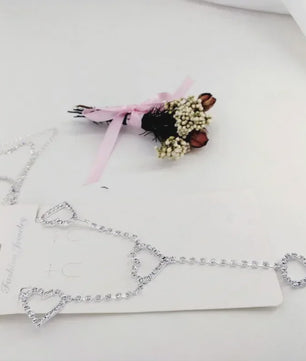 Dames Heupketting Goud/Zilver Metaal met Kristal & Diamant - Stijlvolle Tailleketting