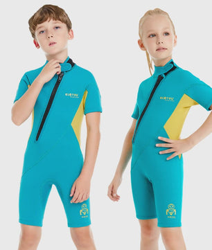 2mm Kinder Wetsuit Shorty voor Jongens & Meisjes - Neopreen Zwempak voor Strand & Watersport
