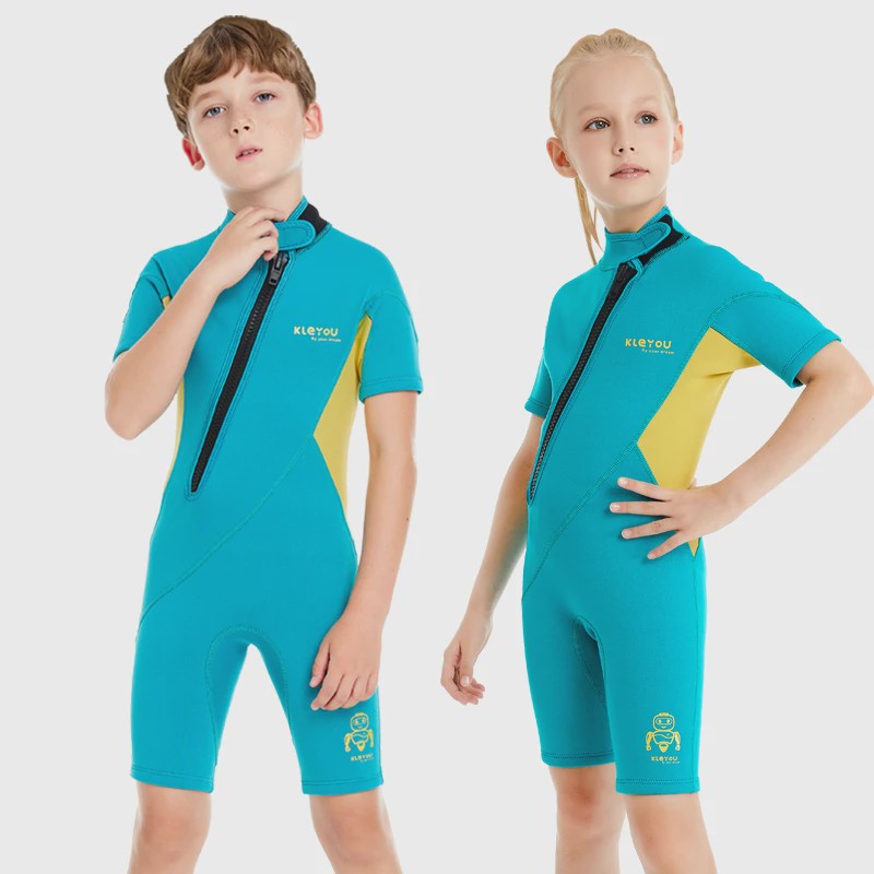 2mm Kinder Wetsuit Shorty voor Jongens & Meisjes - Neopreen Zwempak voor Strand & Watersport