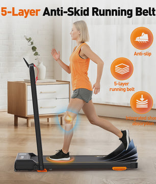 Y-RAIN 3-in-1 Opvouwbare Loopband met 0-9% Incline, 3.0PK Stille Motor, 150kg Belasting, Afstandsbediening