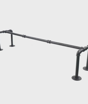 Industrieel Wandrek Kledingrek Metaal Pijp Design - 40kg Draagkracht