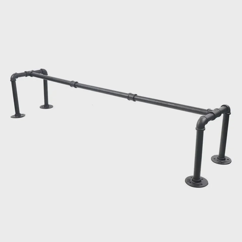 Industrieel Wandrek Kledingrek Metaal Pijp Design - 40kg Draagkracht