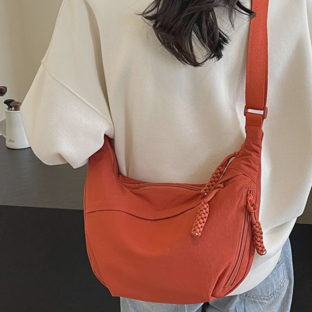 Modieuze Canvas Crossbody Tas - Grote Capaciteit Schoudertas