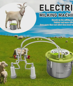 Automatische Melkmachine voor Koeien en Schapen - 8L RVS met Pulsatie