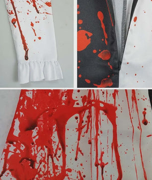 Bloedige Art the Clown Kostuum - Terrifier Killer Clown Jumpsuit voor Halloween & Carnavalsfeest