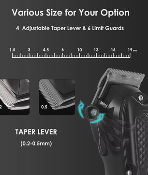 Kemei Professionele Draadloze Baardtrimmer & Tondeuse Set KM-1071/KM-2299