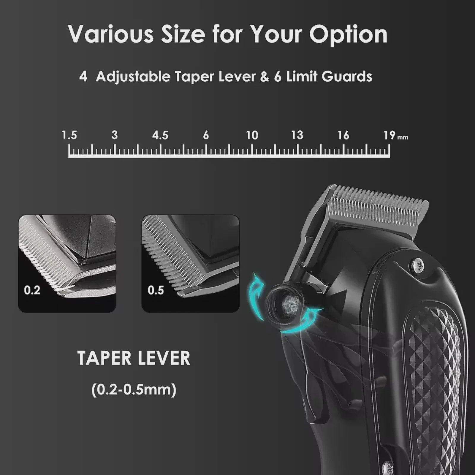 Kemei Professionele Draadloze Baardtrimmer & Tondeuse Set KM-1071/KM-2299