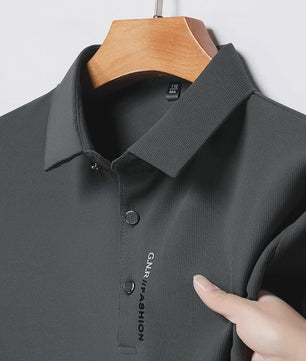 Heren Poloshirt Korte Mouw - Ademend, Comfortabel & Elastisch - Casual Zakelijke Stijl