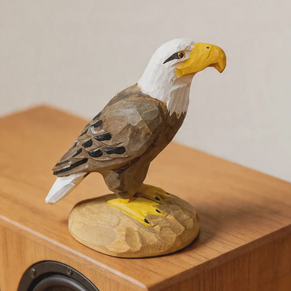 Handgesneden Houten Vogel Beeldjes: Toekan, Adelaar & Meer - Unieke Decoratie