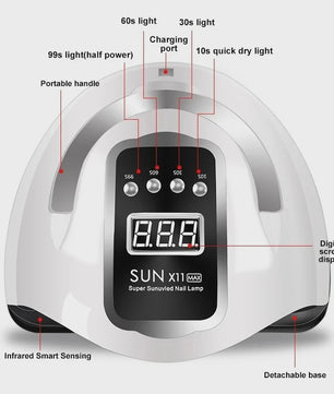 Professionele LED UV Nageldroger met LCD Display - Snel Gel Polish Drogen