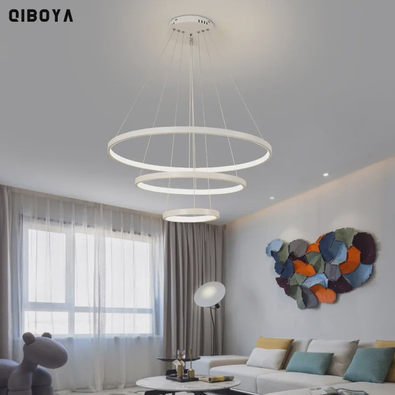 Moderne LED Plafondlamp Ring Design - Hanglamp voor Woonkamer, Eetkamer & Slaapkamer