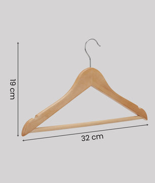 Songmics Kinderkledinghangers 20 Stuks - Massief Hout, 35cm Breed
