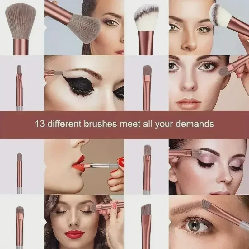 Professionele Make-up Kwasten Set: Zachte Kabuki & Blending Penselen voor Foundation, Poeder, Oogschaduw - Beauty Tools Kit