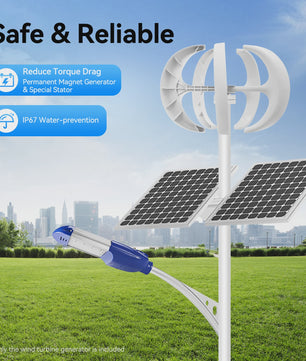 600W Verticale Windturbine Generator 24V - Duurzame Energie voor Thuis en Boot