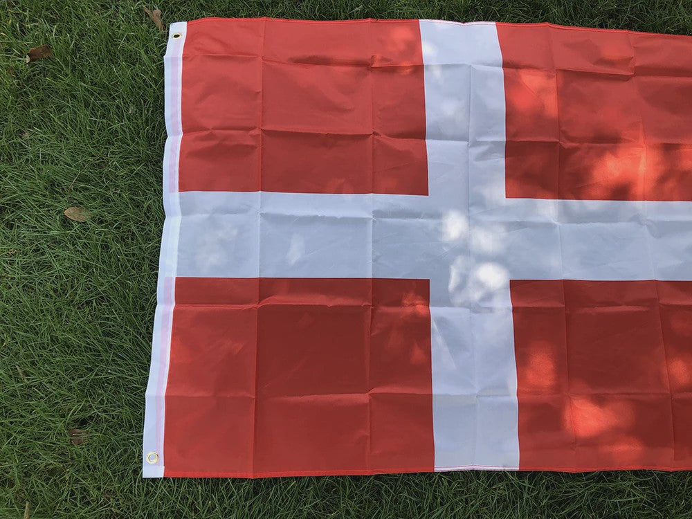 Hoge Kwaliteit Deense Vlag 90x150cm - Polyester Vlag van Denemarken