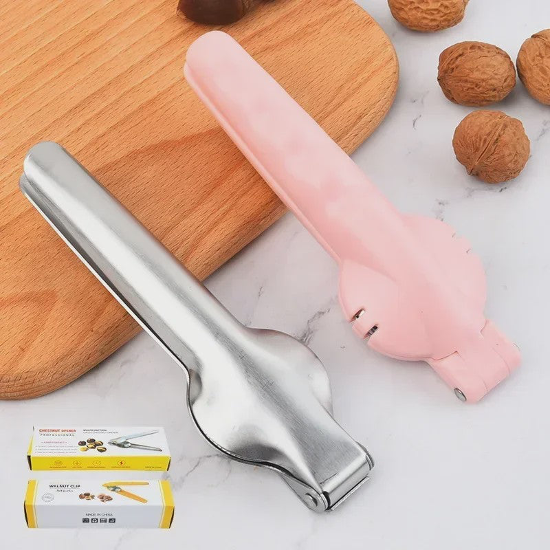 2-in-1 Notenkraker & Kastanjesnijder van Roestvrij Staal - Keuken Gadget