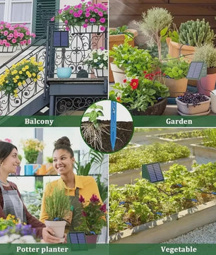 Automatische Druppelsysteem Timer met Zonnepaneel en Waterniveau Alarm - Ideaal voor Tuin en Potten
