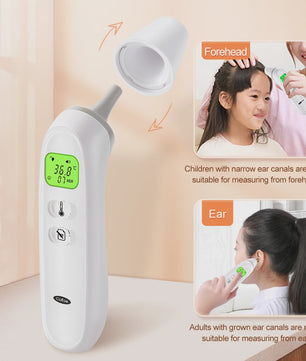 Cofoe Digitale Infrarood Thermometer: Contactloos Meten voor Lichaam, Oor & Objecten