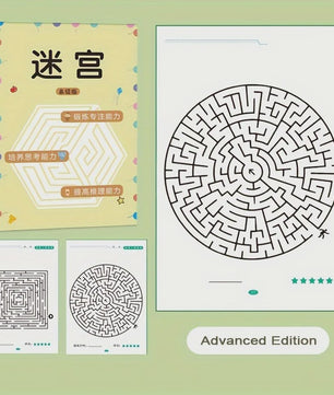 Puzzelboek Doolhoven: Verbeter Concentratie en Denkvermogen voor Jong en Oud