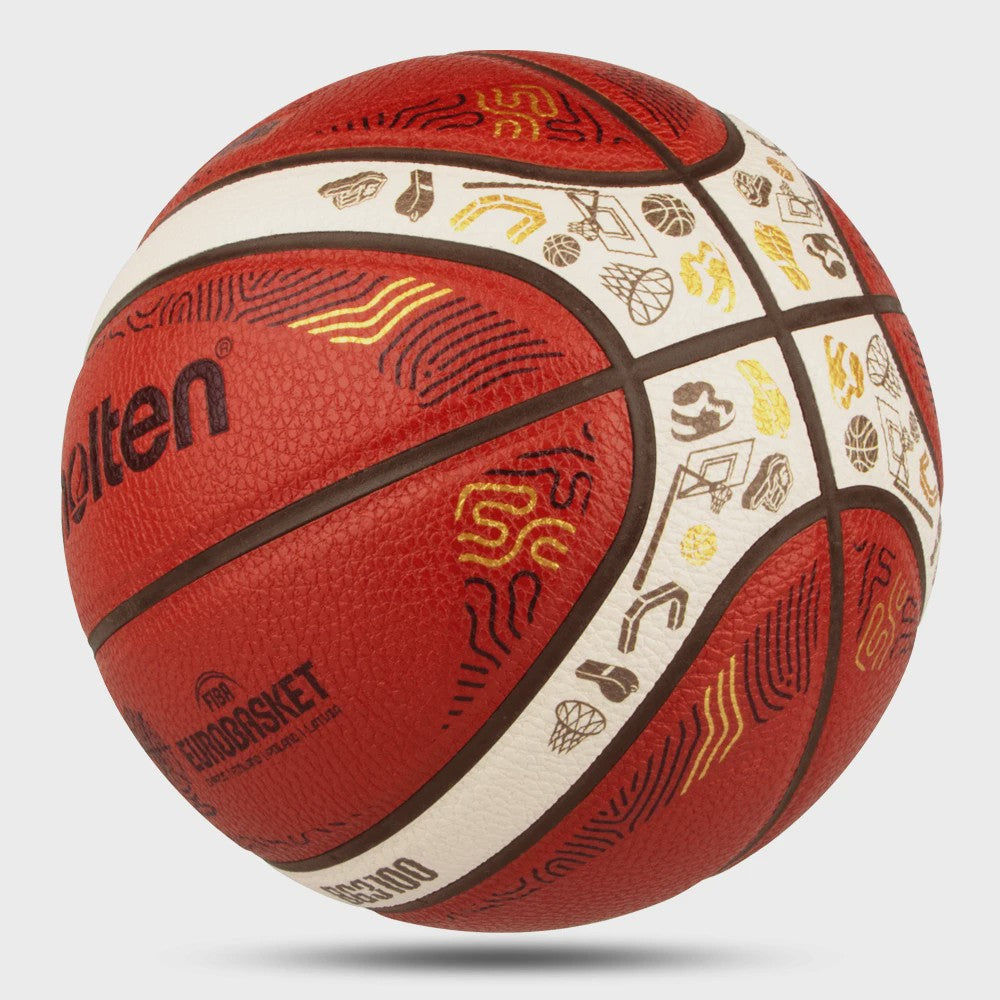 Molten BG3100 Basketbal: Officiële Maat 7, 6, 5 | PU Leer | Indoor & Outdoor Gebruik