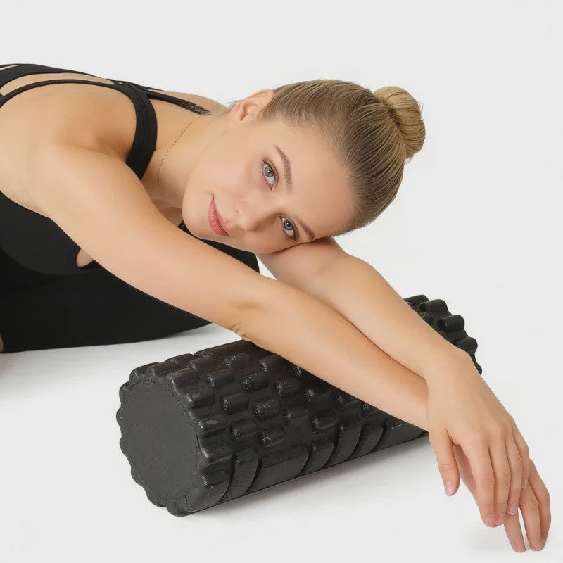 High-Density Solid Core For Muscle Recovery/Massage, Durable Fitness Tool 33Cm Foam Roller Yoga Massage